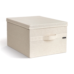 Bigso Box Gøteborg Stofkasse med låg - Large, Linen